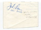 John Dawe Signed Cut Card Autographed News Reporter CBC