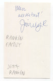 The Rankin Family - Jimmy Rankin Signed 3x5 Index Card Autographed Signature