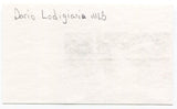 Dario Lodigiani Signed 3x5 Index Card Autographed MLB Baseball Athletics