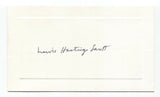 Lewis Hastings Sarett Signed Card Autographed Signature Scientist Chemist