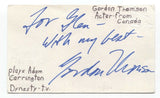 Gordon Thomson Signed 3x5 Index Card Autographed Signature Actor Dynasty