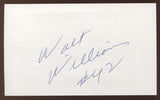 Walt Williams Signed 3x5 Index Card Vintage Autographed NBA Basketball Signature