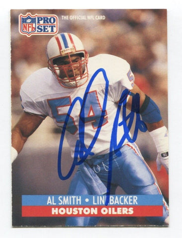 1991 NFL Pro Set Al Smith Signed Card Football Autograph NFL AUTO #169