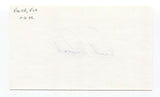 Rick Renick Signed 3x5 Index Card Baseball Autographed Signature