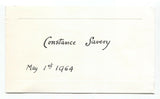 Constance Savery Signed Card Autographed Signature Writer Author