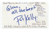 Pat Kelly Signed 3x5 Index Card Autographed Signature Actor