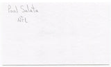 Paul Salata Signed 3x5 Index Card Autographed NFL Football 1948 USC Trojans