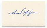 Frank Malzone Signed 3x5 Index Card Baseball Autographed Signature