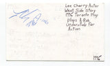 Lee Cherry Signed 3x5 Index Card Autographed Actor The Shield Antoine CSI