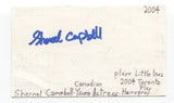 Shennel Campbell Signed 3x5 Index Card Autographed Actress Camp Rock