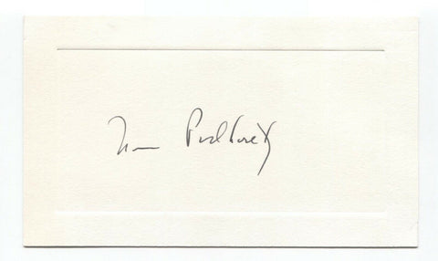 Norman Podhoretz Signed Card Autographed Signature Writer Pundit