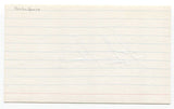 Preston Gomez Signed 3x5 Index Card Baseball Autographed Signature 