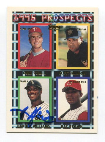 1995 Prospects Harold Williams Signed Card Baseball Autographed AUTO #79