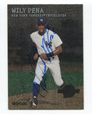 2000 Fleer Metal Wily Pena Signed Card Baseball Autographed AUTO #216