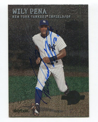 2000 Fleer Metal Wily Pena Signed Card Baseball Autographed AUTO #216