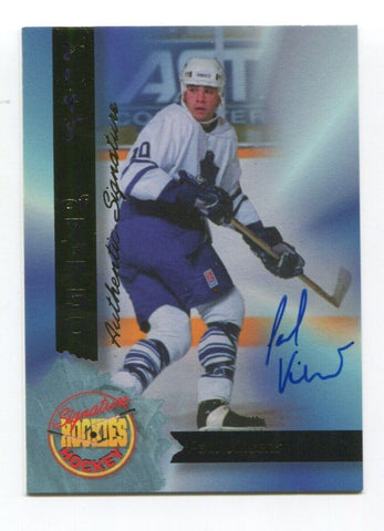 1994 Signature Rookies Paul Vincent Signed Card Hockey NHL Autograph AUTO #34