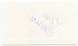 Mike Emrick Signed 3x5 Index Card Autograph Sportscaster NHL Hockey Hall of Fame
