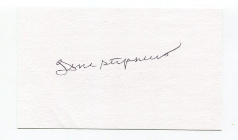 Gene Stephens Signed 3x5 Index Card Autographed Baseball Boston Red Sox