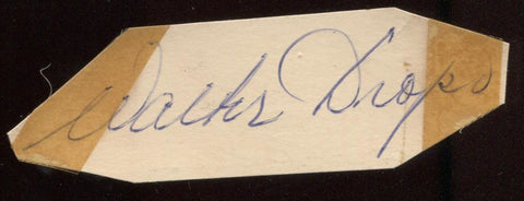 Walter Dropo Signed Cut  From 1951 Autograph Clipped from a GPC 