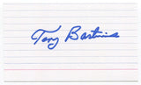 Tony Bartirome 3x5 Index Card Autographed Signature Pittsburgh Pirates