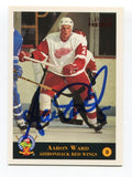 1994 Classic Blue Chip Aaron Ward Signed Card Hockey Autograph AUTO #120