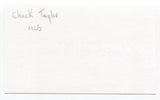 Chuck Taylor Signed 3x5 Index Card Autograph Baseball MLB St. Louis Cardinals