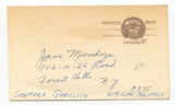 Sanford Garelik Signed Post Card Autographed Signature New York City Politician