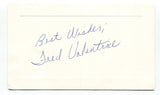 Fred Valentine Signed Card Autograph MLB Baseball Roger Harris Collection