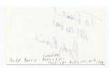 Andy Barrie Signed 3x5 Index Card Autographed Signature Radio Personality