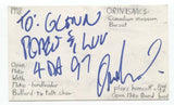 Orin Isaacs Signed Index 3x5 Card Autographed Signature Band Bassist