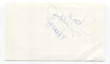 Sarah Hubbard Signed 3x5 Index Card Autographed Actress W.C. Grease Play