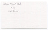 William Otey Clark Signed 3x5 Index Card Autographed MLB Baseball Boston Red Sox