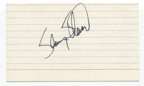 Sammy Stewart Signed 3x5 Index Card Baseball Autographed Signature