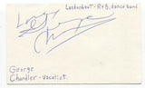 Londonbeat - George Chandler Signed 3x5 Index Card Autographed Signature