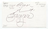 James Ellroy Signed 3x5 Index Card Autographed Signature Author LA Confidential