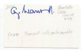 Quartetto Gelato - George Meanwell Signed 3x5 Index Card Autographed Signature