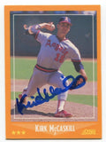 1988 Score Kirk McCaskill Signed Card Baseball Autographed #552