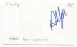 Glueleg - Andrew Wyse Signed 3x5 Index Card Autographed Signature Band