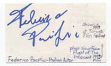 Federico Pacifici Signed 3x5 Index Card Autographed Signature Italian Actor