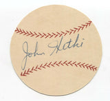 Johnny Hetki Signed Paper Baseball Autographed Signature Pittsburgh Pirates