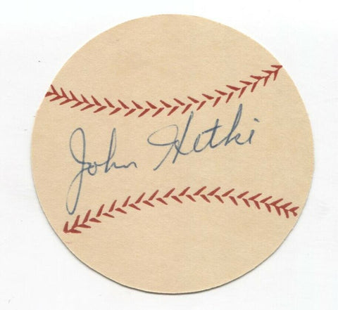 Johnny Hetki Signed Paper Baseball Autographed Signature Pittsburgh Pirates