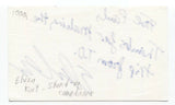 Elvira Kurt Signed 3x5 Index Card Autographed Signature Comedian Actress Host