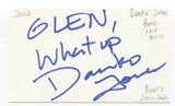 Danko Jones Signed 3x5 Index Card Autographed Signature Band 