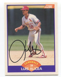 1989 Score Luis Alicea Signed Card Baseball Autograph AUTO #231