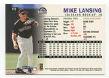 1998 Fleer Tradition Mike Lansing Signed Card Baseball MLB Autographed AUTO #123