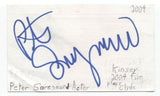 Peter Sarsgaard Signed 3x5 Index Card Autographed Signature