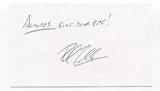 Paul Zuvella Signed 3x5 Index Card Autographed Baseball MLB 1982 Atlanta Braves