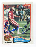 1982 Topps Ray Wersching Signed Card Football Autograph NFL AUTO #493