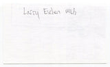 Larry Eschen Signed 3x5 Index Card MLB Baseball 1942 Debut Athletics