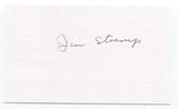 Jim Stump Signed 3x5 Index Card Autographed Baseball MLB 1957 Detroit Tigers